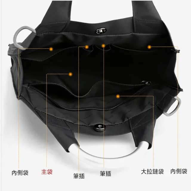 【BONum 博紐】雙11 極簡極輕尼龍合金手提兩用包(公事包 日式 韓版 輕量化)