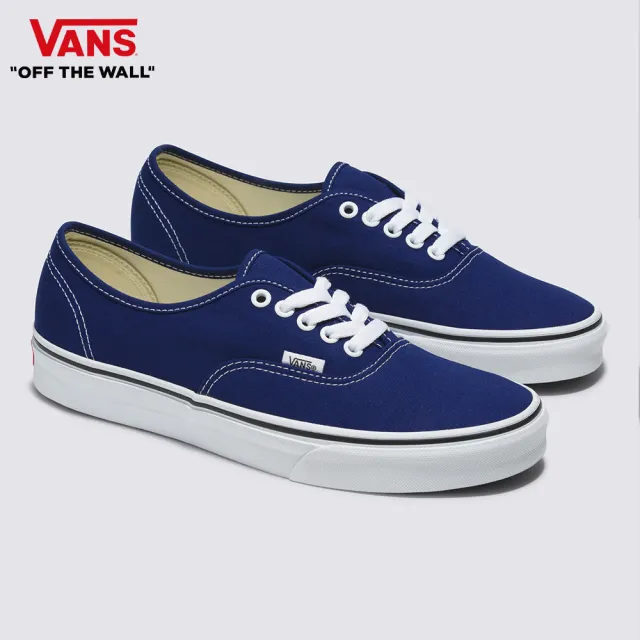 【VANS 官方旗艦】Authentic 男女款靛藍色滑板鞋/休閒鞋