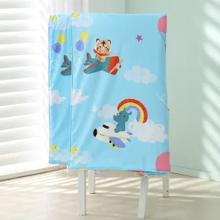 【HongYew 鴻宇】防蹣抗菌美國棉兒童涼被-飛雲之下(涼被 空調被 兒童被 四季被)