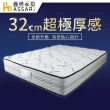 【ASSARI】雷伊乳膠竹碳紗強化側邊獨立筒床墊(雙人5尺)