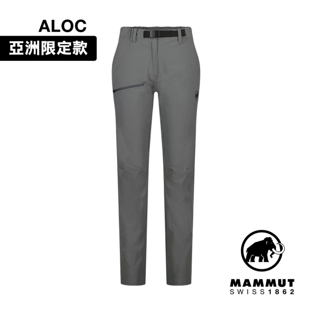 【Mammut 長毛象】Aegility Pants AF Women 日系機能舒適防潑水長褲 鋼鐵灰 女款 #1022-02240
