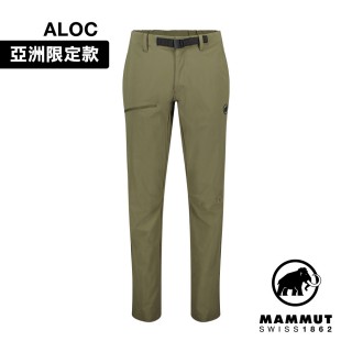【Mammut 長毛象官方直營】Aegility Pants AF Men 日系機能舒適防潑水長褲 綠鬣蜥 男款 #1022-02220