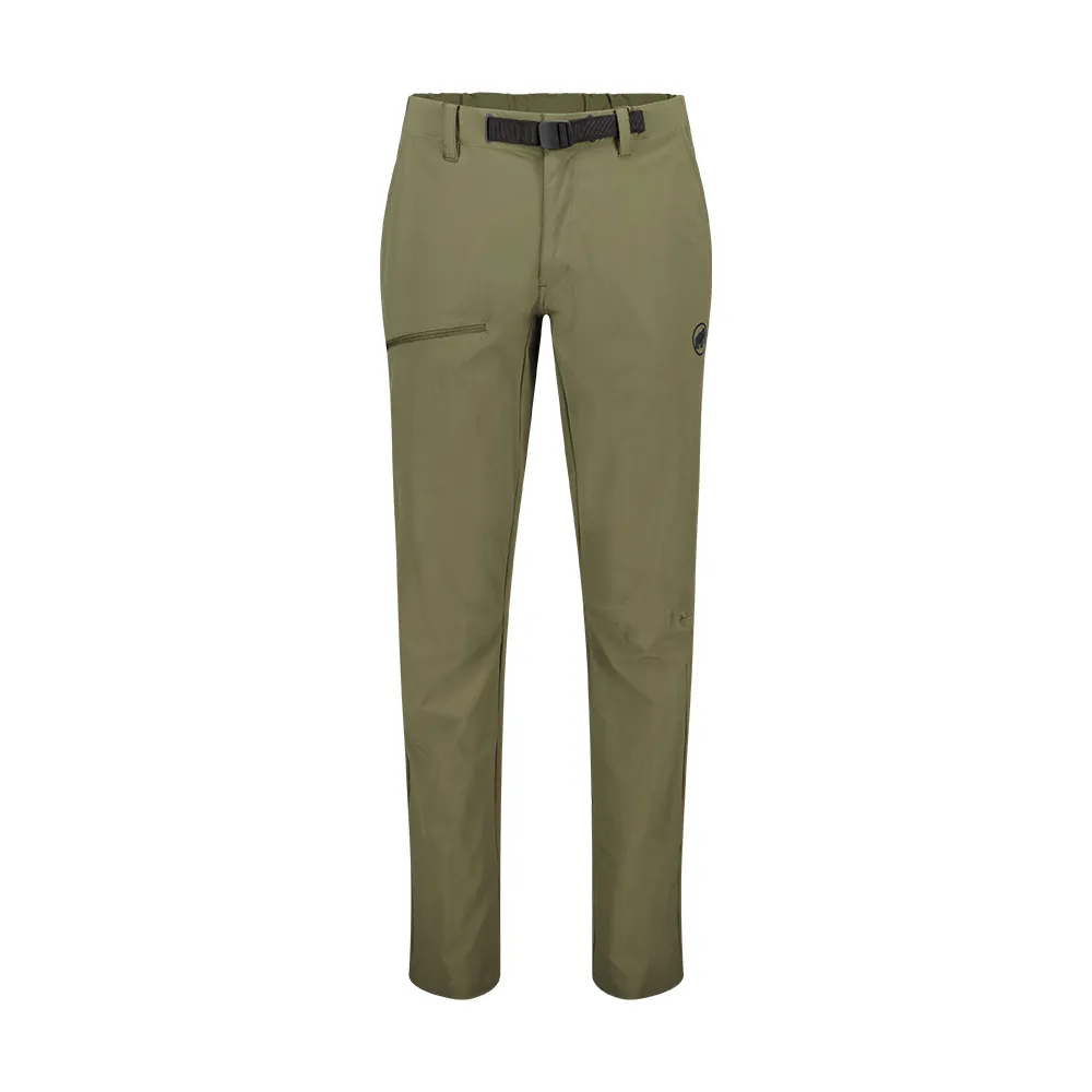 【Mammut 長毛象】Aegility Pants AF Men 日系機能舒適防潑水長褲 綠鬣蜥 男款 #1022-02220