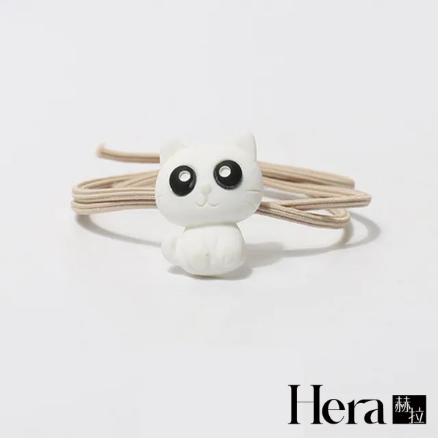 【HERA 赫拉】可愛黑白大眼貓元氣少女髮圈 H113030502 兩入組(兩入組 髮圈)
