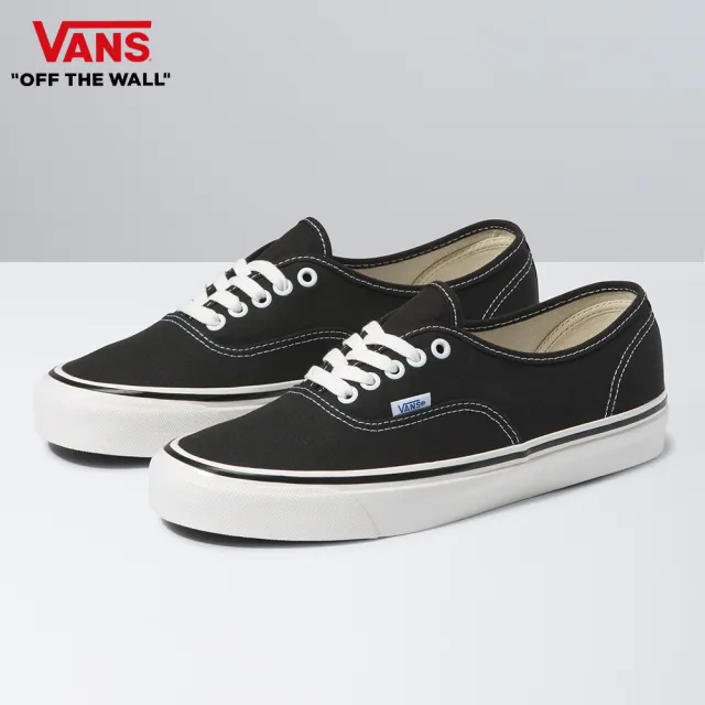 【VANS 官方旗艦】Authentic 44 DX 男女款黑白色滑板鞋/休閒鞋/帆布