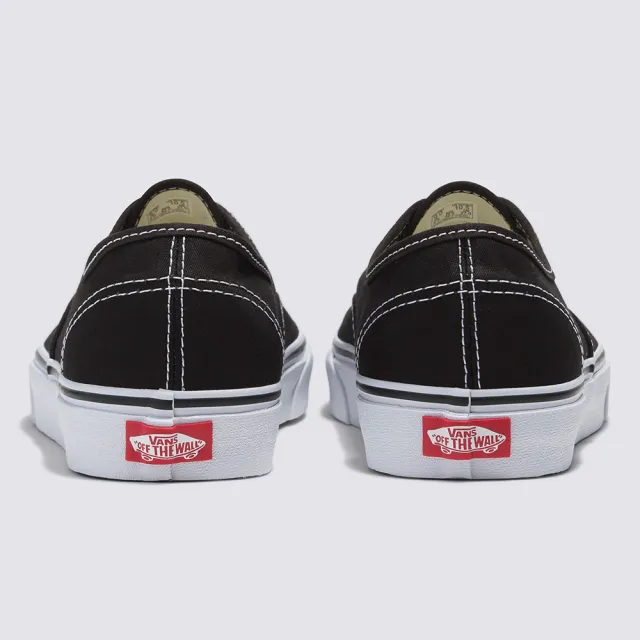 【VANS 官方旗艦】Authentic 男女款黑色滑板鞋/休閒鞋/帆布