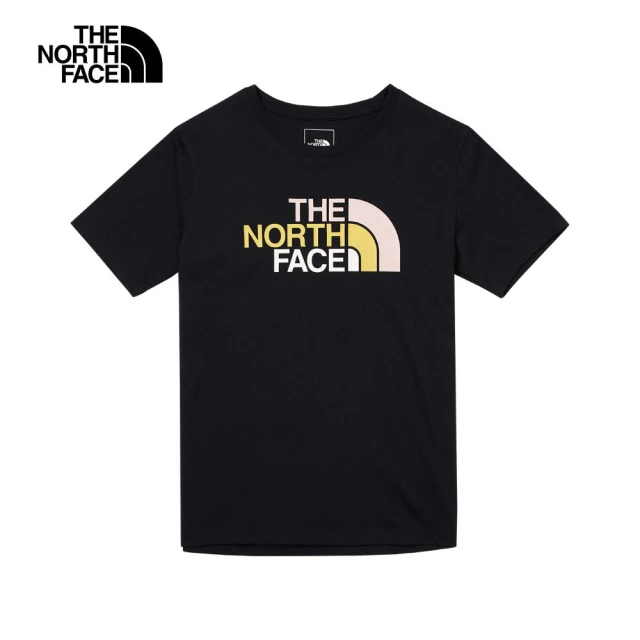 The North Face TNF 短袖上衣 休閒 W COLOR COMBO LOGO SS TEE - AP 女 黑(NF0A88G8JK3)