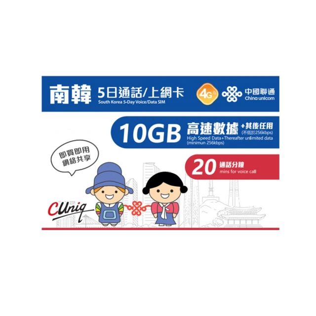 中國聯通 星馬泰上網卡8日8G(每日1G降) 推薦