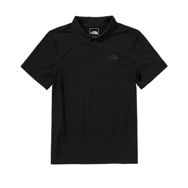 The North Face TNF 短袖POLO 立領短袖 M PIQUE POLO - AP 男 黑(NF0A7WD2JK3)