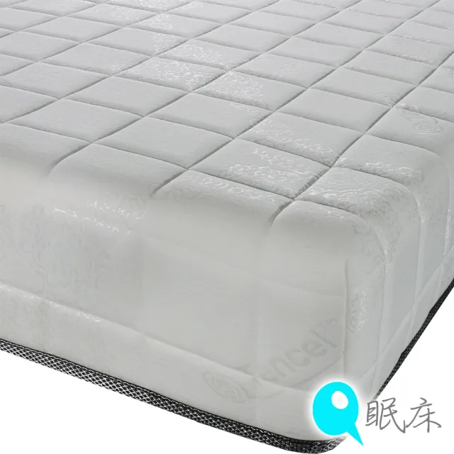 【Q眠床】天絲乳膠蜂巢式獨立筒豆腐床墊-6尺雙人加大