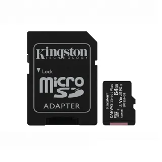 【Kingston 金士頓】Canvas Select Plus microSDXC 64GB 記憶卡★SDCS2/64GB(附轉卡)