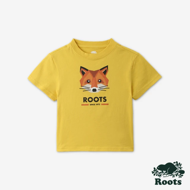 Roots Roots 小童- OUTDOOR ANIMAL短袖T恤(黃色)
