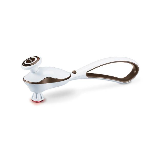  beurer 德國博依 MG-510 手持震動按摩棒，採用震動式按摩方式，適合頸部、肩部、手臂、背部、腰部、腹部、臀部、大腿、小腿、足底及頭部等多部位舒緩按摩。尺寸 45.5x10x5.5 cm，重量僅 0.9 kg，白色系設計輕便易握，充電式電源無需遙控，22.5 瓦功率提供強勁震動，產地中國，3 年保固。個人衛生用品，完美解決日常肌肉痠痛，SEO 最佳化按摩棒推薦。 