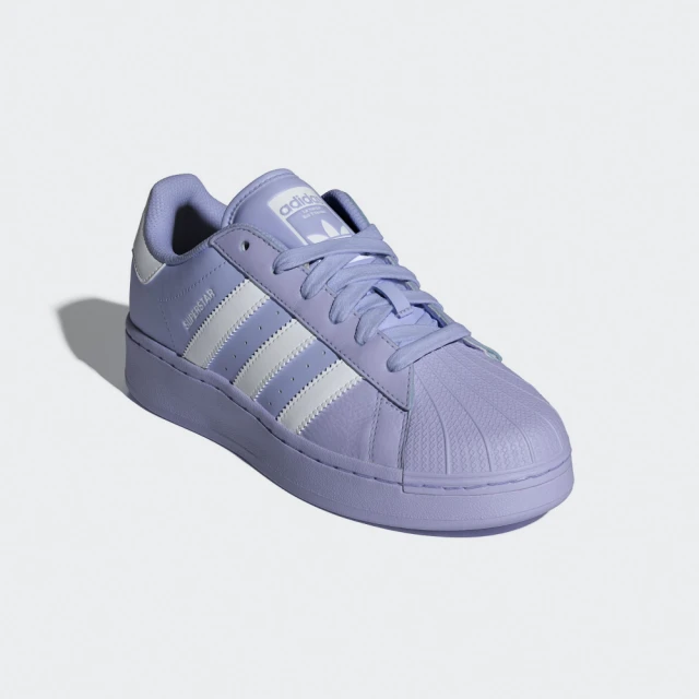 adidas 愛迪達adidas 愛迪達 休閒鞋 女鞋 運動鞋 三葉草 SUPERSTAR XLG W 紫白 ID5735