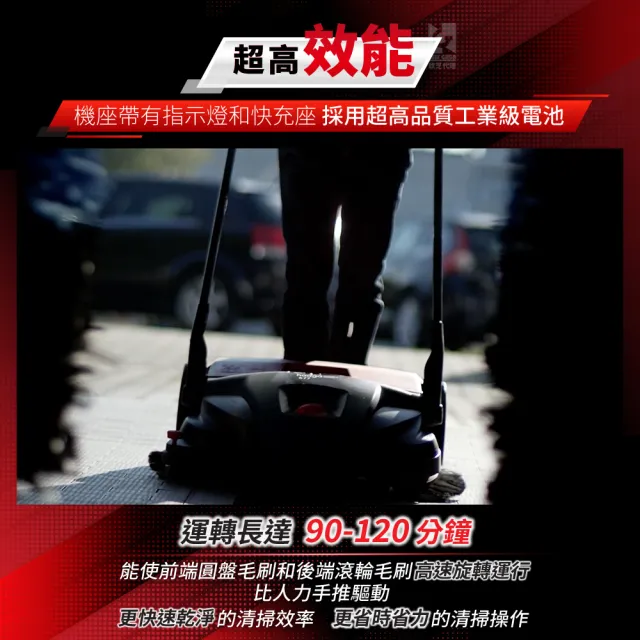 【Starmix 吸特樂】商業型手推電力驅動式渦輪雙循環清潔乾溼兩用掃地機(Haaga 677)