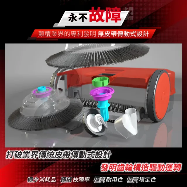 【Starmix 吸特樂】商業型手推電力驅動式渦輪雙循環清潔乾溼兩用掃地機(Haaga 677)
