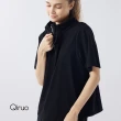 【Qiruo 奇若名品】春夏專櫃黑色立領上衣4121A小傘造型女裝(黑色小傘狀)