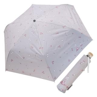【Small Planet】MOOMIN 嚕嚕米 晴雨兩用折疊傘 淡粉蘋果