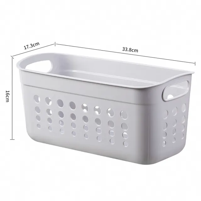 【WE CHAMP】無印風置物收納籃-中(置物籃 收納籃 文具收納 玩具收納 收納 衣物收納)