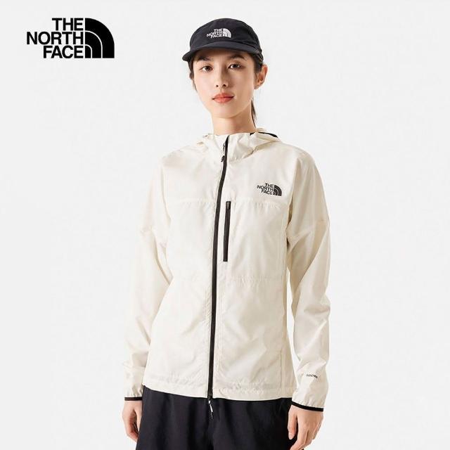 【The North Face】TNF 風衣外套 風防潑水 W HIGHER RUN WIND JACKET - AP 女 白(NF0A83TWQLI)