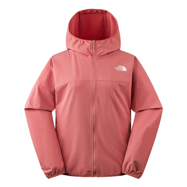 【The North Face】TNF 風衣外套 潑水防曬連帽 W NEW ZEPHYR WIND JACKET - AP 女 粉(NF0A7WCPNXQ)