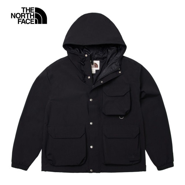 【The North Face】TNF 防水外套 透氣多口袋 M M66 UTILITY RAIN JACKET - AP 男 黑(NF0A7W7FJK3)