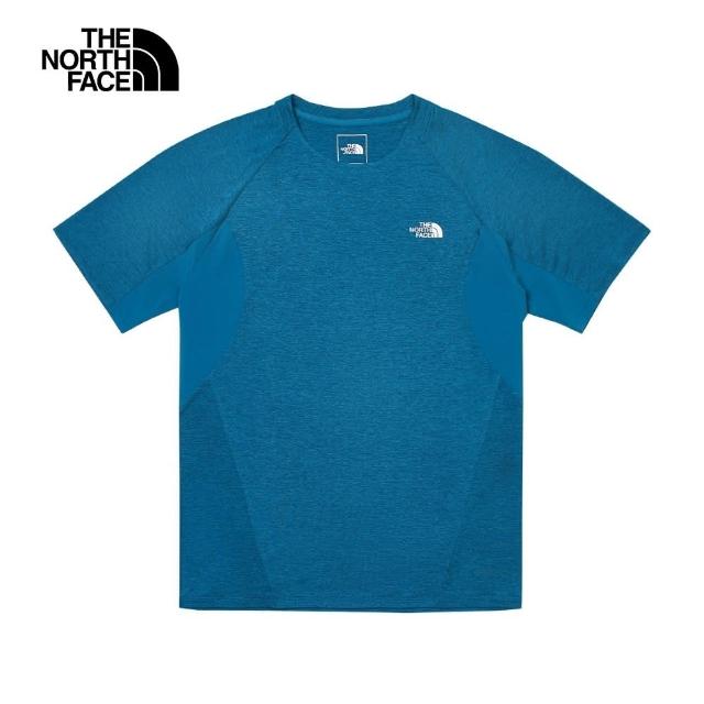 【The North Face】TNF 短袖上衣 M BRIDGER NEW S/S SHIRT - AP 男 藍(NF0A7WD3O01)