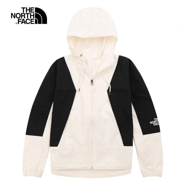 【The North Face】TNF 風衣外套  防風 防潑水 W PERIL WIND JACKET - AP 女 米白(NF0A5K16N3N)