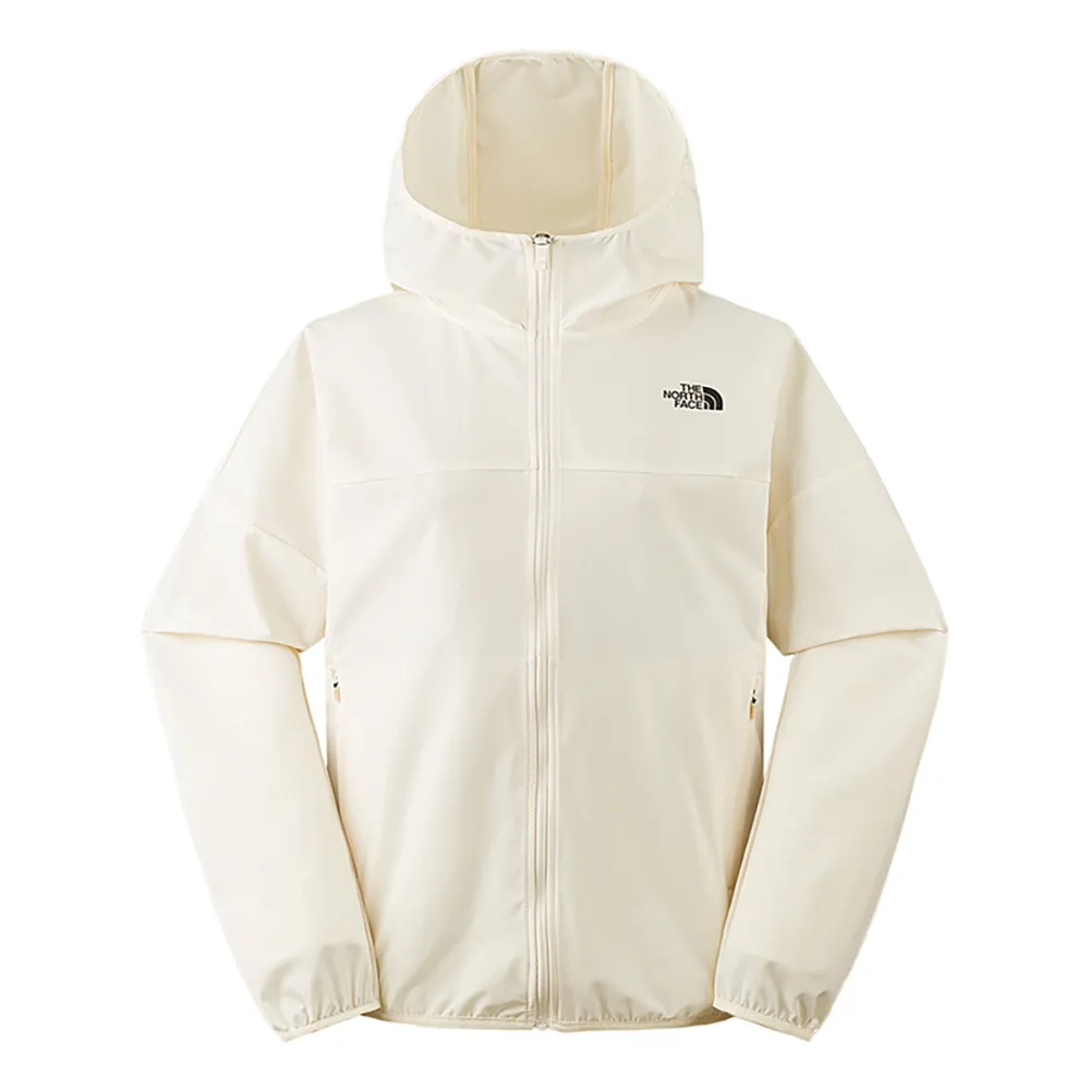 【The North Face】TNF 風衣外套 防潑水防曬 W NEW ZEPHYR WIND JACKET - AP 女 米白(NF0A7WCPQLI)