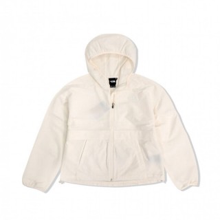【The North Face】TNF 風衣外套 防潑水連帽 W TNF EASY FZ WIND JACKET - AP 女 白(NF0A83T9QLI)