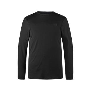 【The North Face】TNF 圓領套頭衫 吸濕排汗 M DUNE SKY L/S CREW - AP 男 黑(NF0A83TGJK3)