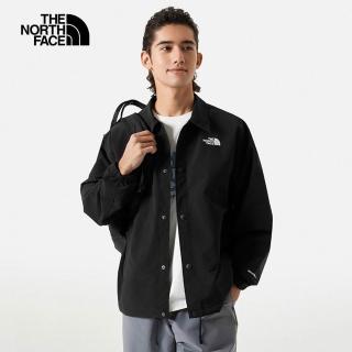 【The North Face】TNF 風衣外套 防潑水 翻領 M TNF EASY WIND COACHES JACKET - AP 男 黑(NF0A83T5JK3)