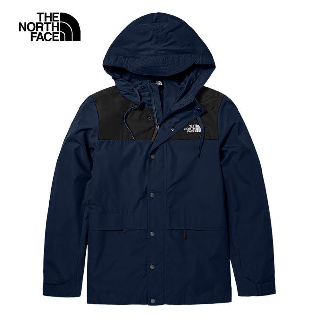 【The North Face】TNF 風衣外套 拼接防風防潑水 M MFO TRAVEL WIND JACKET - AP 男 藍(NF0A81NO8K2)