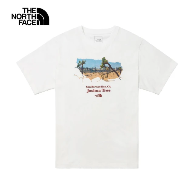 The North Face TNF 短袖上衣 休閒 M PWL JOSHUA TREE EMB SS TEE - AP 男 白(NF0A88GJFN4)