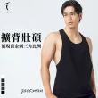 【Taichi】傑克曼JACKMAN｜健身訓練 闊背壯碩背心(健身 夏季背心 素T男裝 大袖籠 挖背背心)