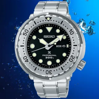 【SEIKO 精工】PROSPEX系列 鮪魚罐頭 300米專業潛水腕錶 女王節(S23633J1/7C46-0AN0S)