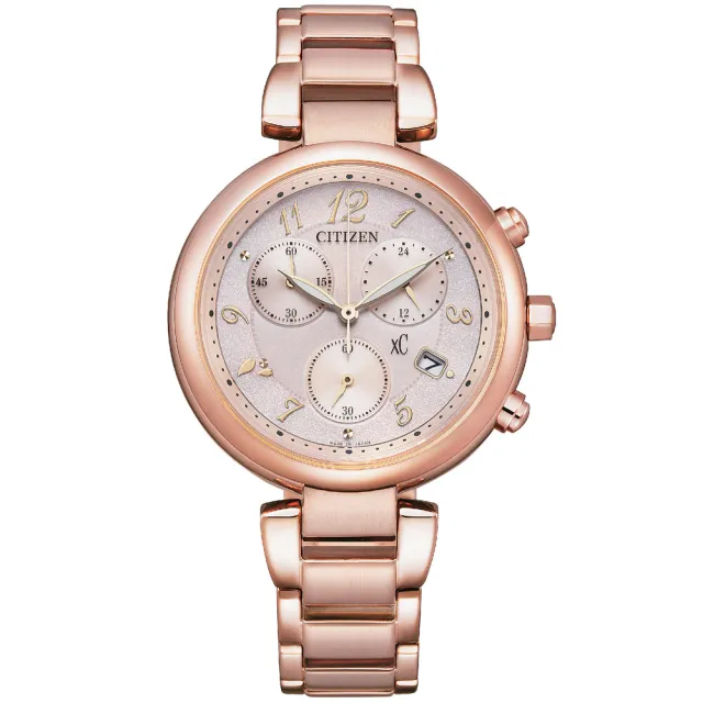 【CITIZEN 星辰】xC系列 心蕊限定款 時尚光動能計時腕錶 禮物推薦 畢業禮物(FB1452-66X)
