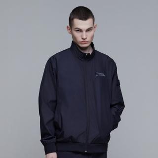 【國家地理服飾官方旗艦】男裝 URBAN 輕量外套 - 炭黑色(拉鍊外套/柔軟觸感)