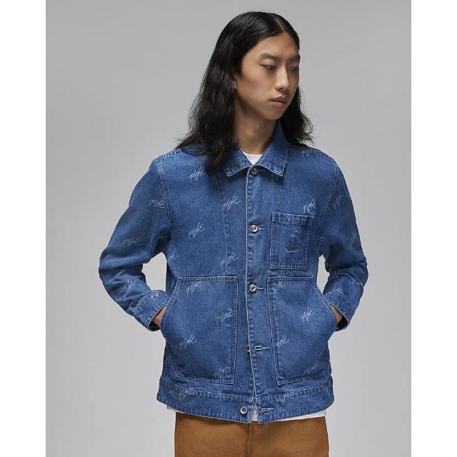 【NIKE 耐吉】休閒外套 AS M J FLT HRTG DENIM JKT 男 藍(FN4650436)