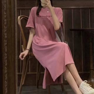 【Amirr 艾米爾】★寬鬆遮肚百搭懶人裙(女上衣/短袖/連身裙)