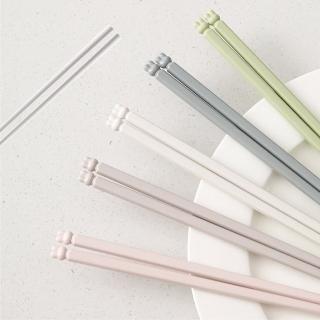 【FaSoLa】萌兔抗菌耐高溫玻纖合金筷 5雙
