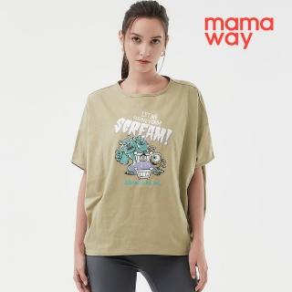 【mamaway 媽媽餵】迪士尼怪獸電力公司寬鬆孕哺上衣(孕婦裝 哺乳衣)