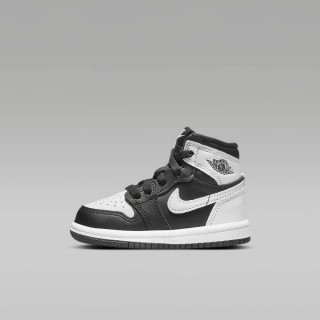 【NIKE 耐吉】籃球鞋 運動鞋 JORDAN 1 RETRO HIGH OG TD 嬰幼鞋 學步鞋 黑白(FD1413010)