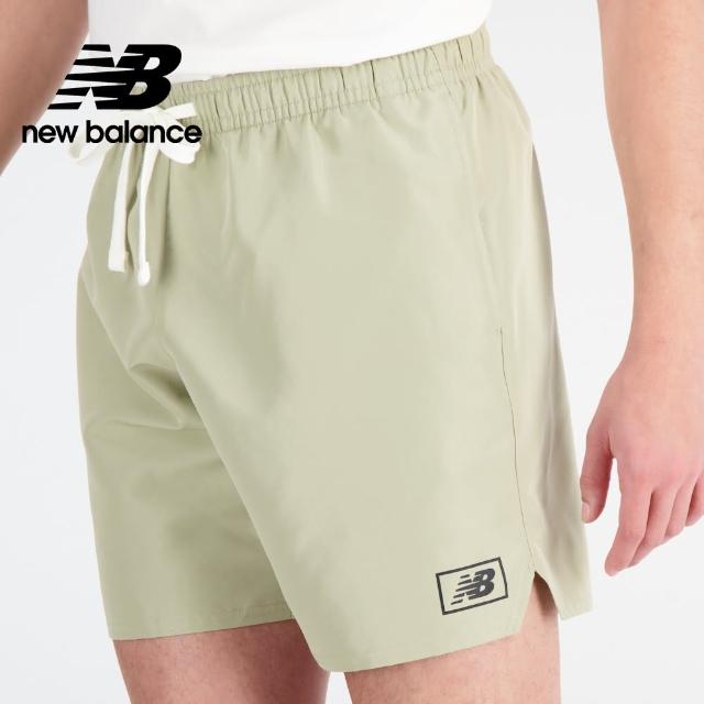 【NEW BALANCE】NB 鬆緊抽繩口袋休閒短褲_男性_綠色_MS33513FUG(美版 版型偏大)