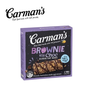 【澳洲Carmans】可可布朗尼風味繽紛燕麥棒(6條/盒)