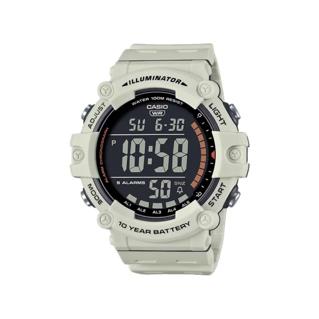 【CASIO 卡西歐】AE-1500WH 復古 日期星期 多功能 大錶徑 運動感 休閒錶 電子錶 手錶(防水100米)