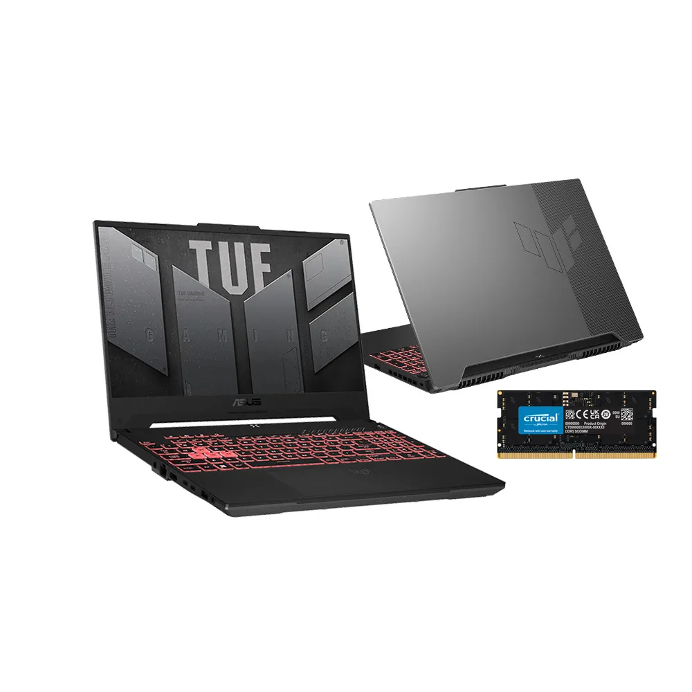 【ASUS】升級32G組★ 15.6吋 R5 RTX4050電競筆電(TUF Gaming FA507NU/R5-7535HS/16G/512G SSD)