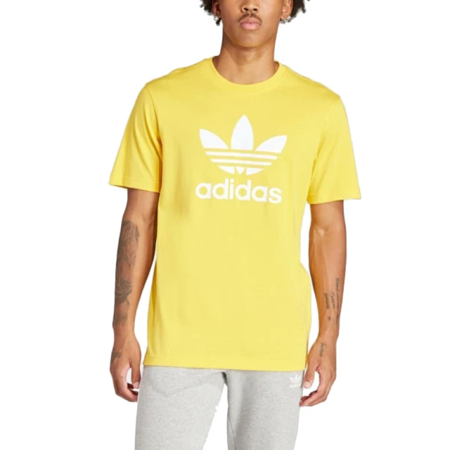 adidas 愛迪達adidas 愛迪達 圓領短袖T恤 TREFOIL T-SHIRT 男 - IR7977