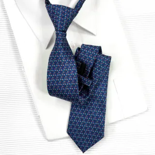 【vivi 領帶家族】流行窄版7cm拉鍊領帶(111607紅綠點)