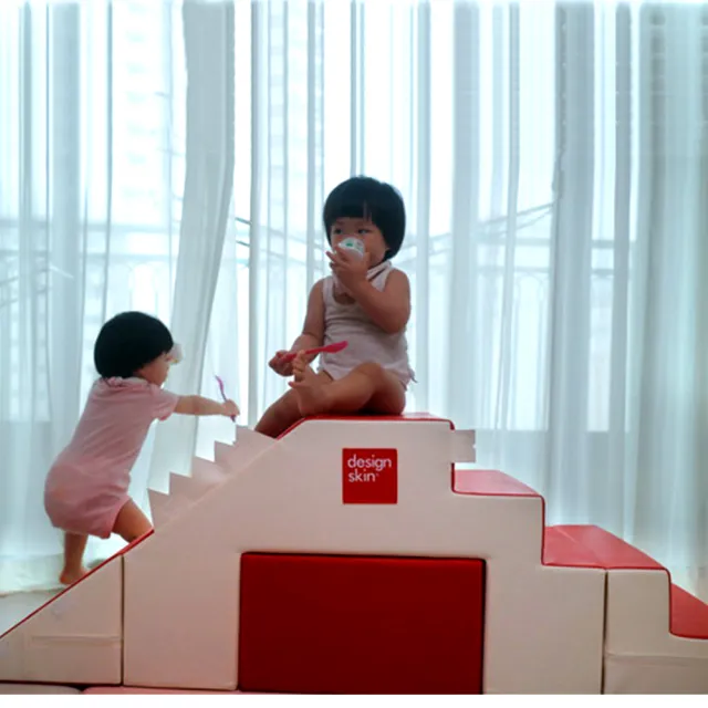 【韓國design skin】寶寶溜滑梯變形沙發桌椅(感官統合訓練 收納 書桌 餐桌 畫畫 幼兒 兒童沙發)